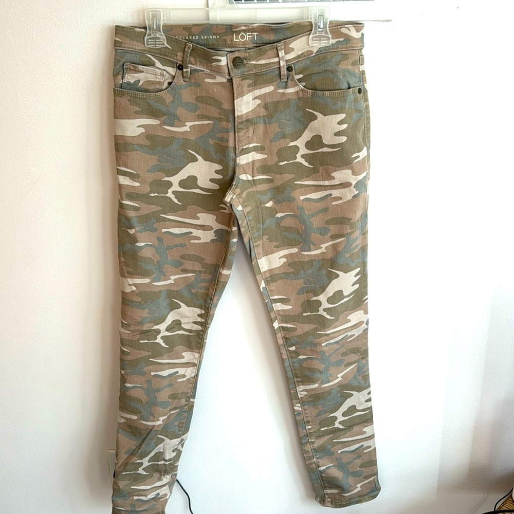 Ann Taylor Loft Camo Pants